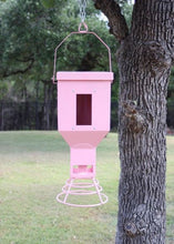 Load image into Gallery viewer, Pink Decorative Bird Feeder Back

