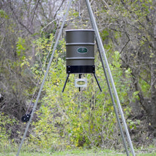 Load image into Gallery viewer, SpinTech 55 Gallon Hanging 12 Volt Digital Feeder with Winch 2
