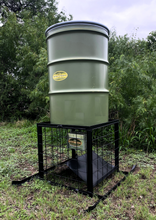 Load image into Gallery viewer, Caged Low Profile Barrel Feeder on Skids
